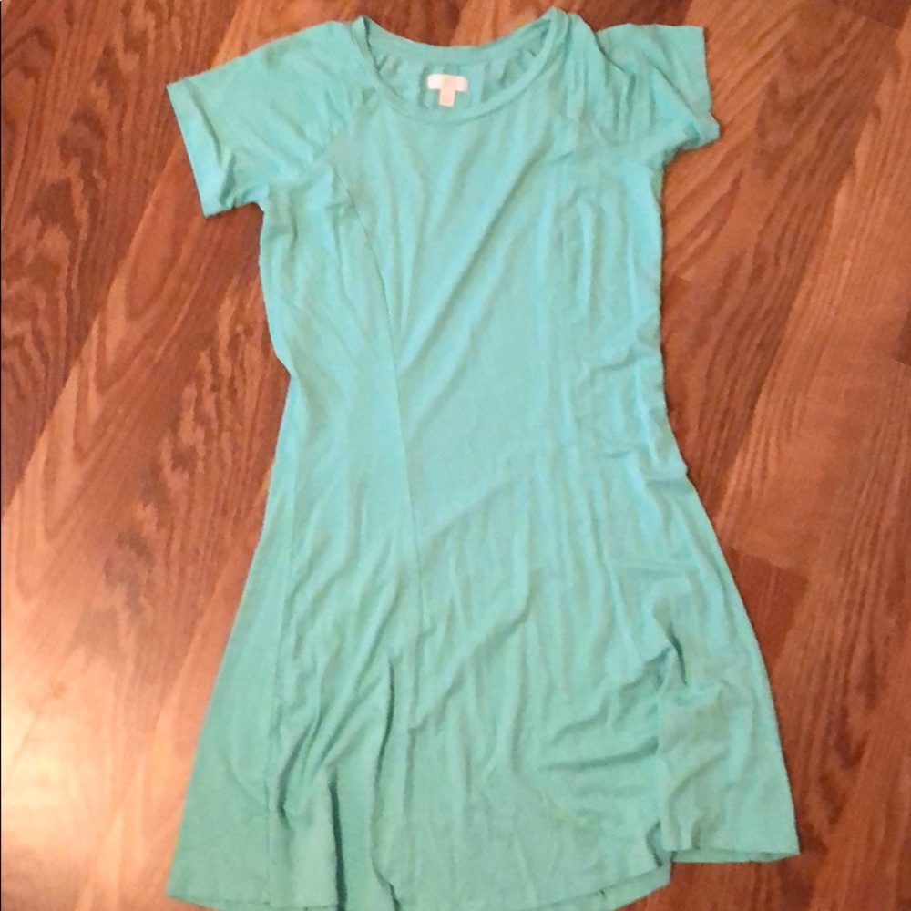 Charming Charlie’s aqua dress